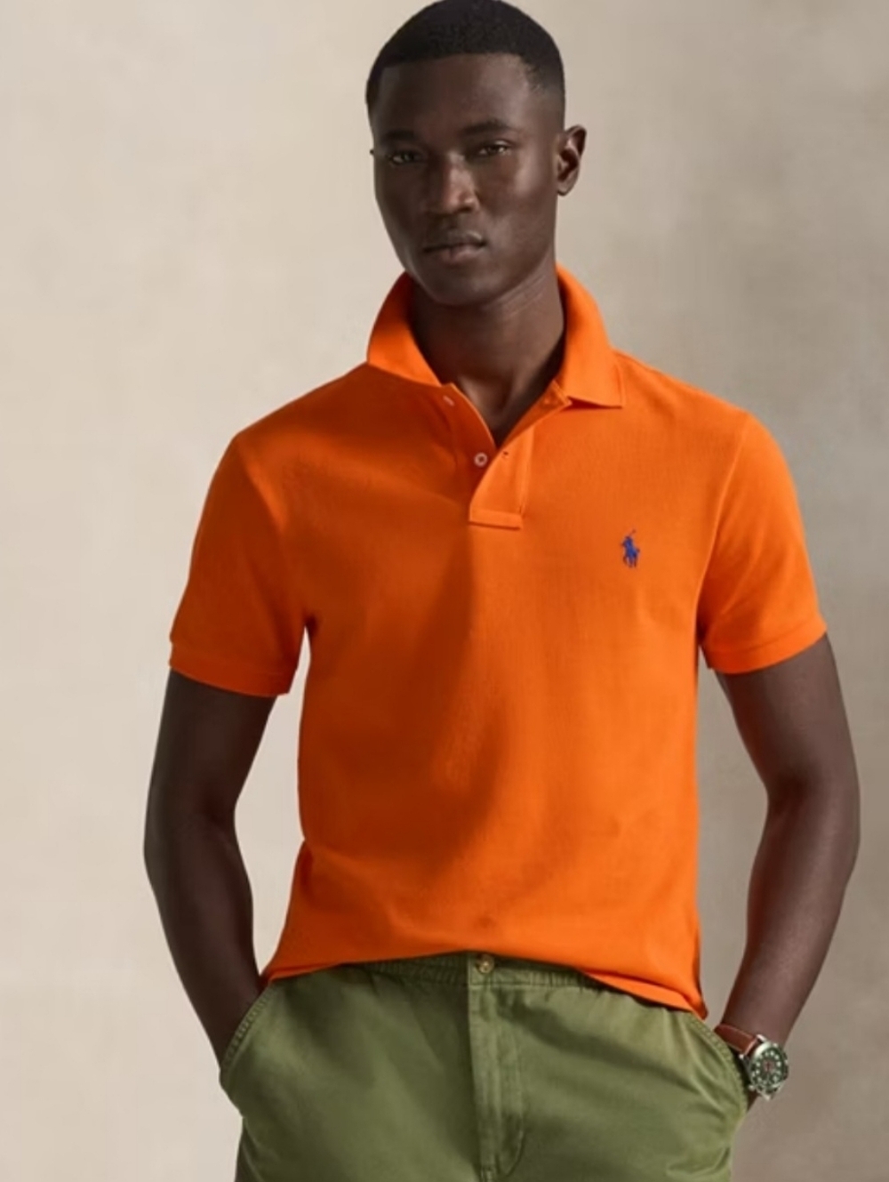 Polo by Ralph Lauren Orange Polo with Blue Pony